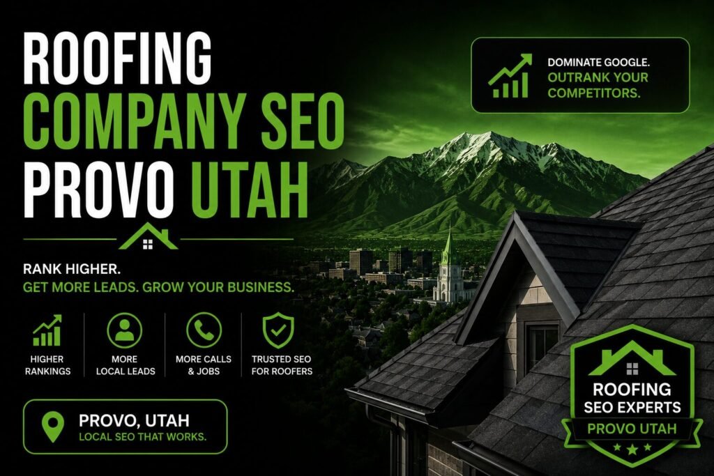 roofing company SEO Provo Utah technical map optimization 2. how to get more roofing leads Utah residential contracts 3. local SEO for roofing companies Salt Lake City ranking growth